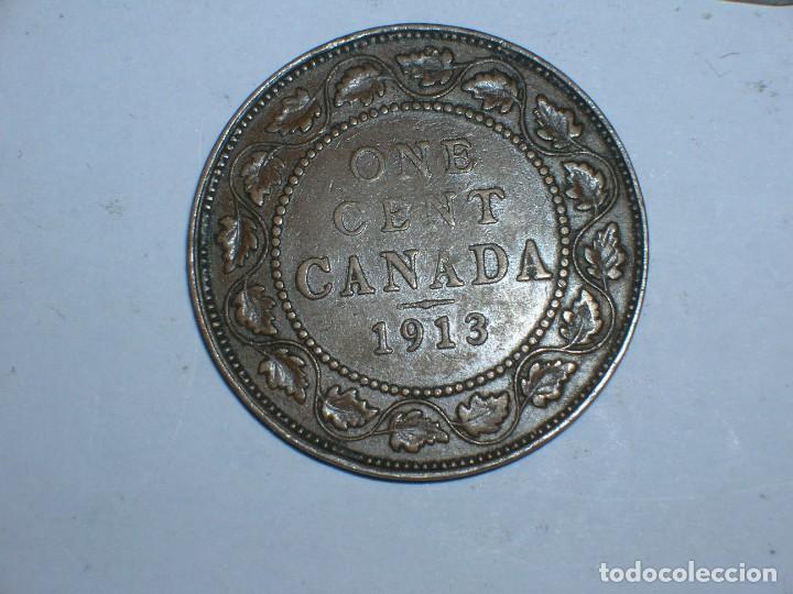 Monedas antiguas de Am&eacute;rica: CANADA. 1 CENTIMO 1913 (10706) - Foto 2