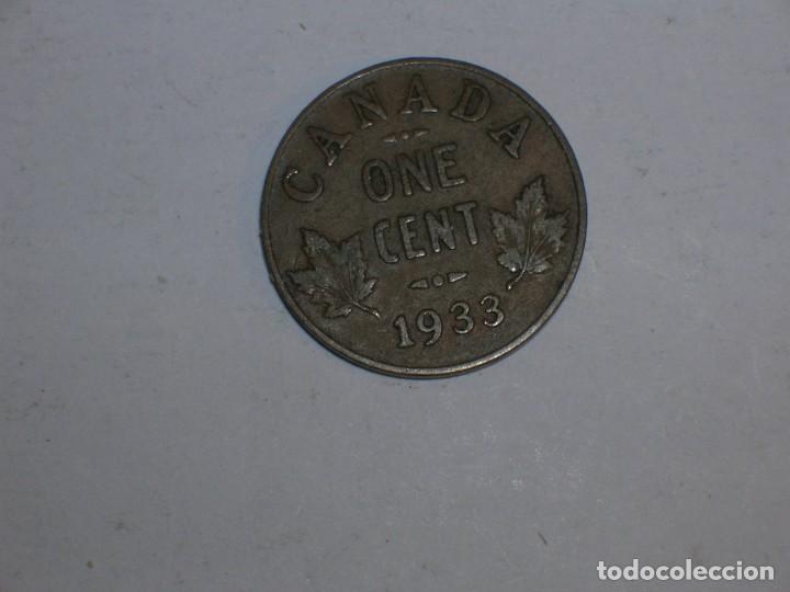 Monedas antiguas de Am&eacute;rica: CANADA. 1 CENTIMO 1933 (10727) - Foto 2