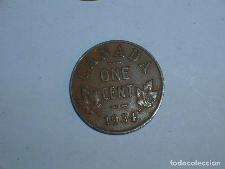 Monedas antiguas de Am&eacute;rica: CANADA. 1 CENTIMO 1934 (10728) - Foto 2