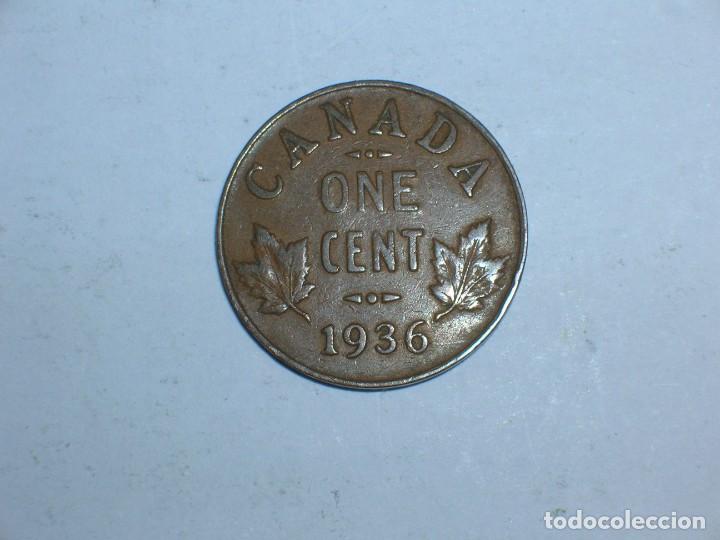 Monedas antiguas de Am&eacute;rica: CANADA. 1 CENTIMO 1936 (10730) - Foto 2