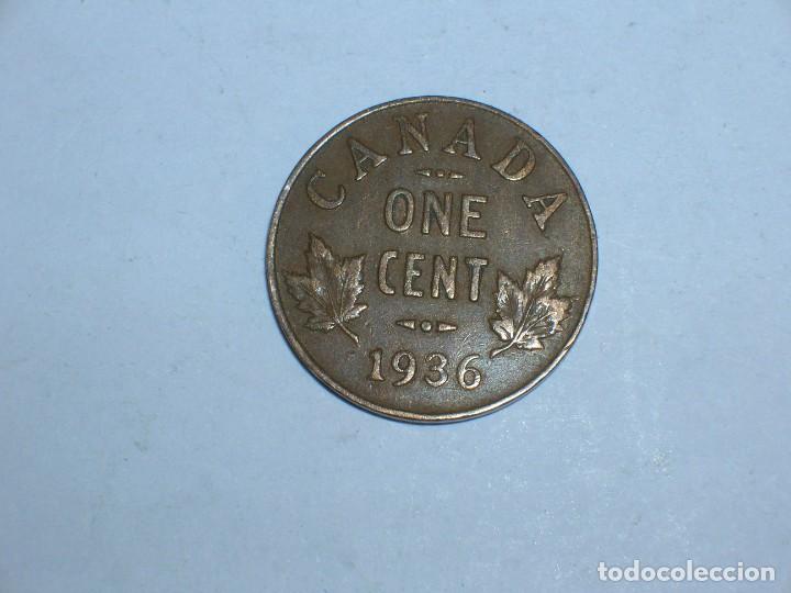 Monedas antiguas de Am&eacute;rica: CANADA. 1 CENTIMO 1936 (10731) - Foto 2