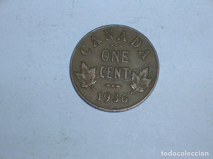 Monedas antiguas de Am&eacute;rica: CANADA. 1 CENTIMO 1936 (10733) - Foto 2