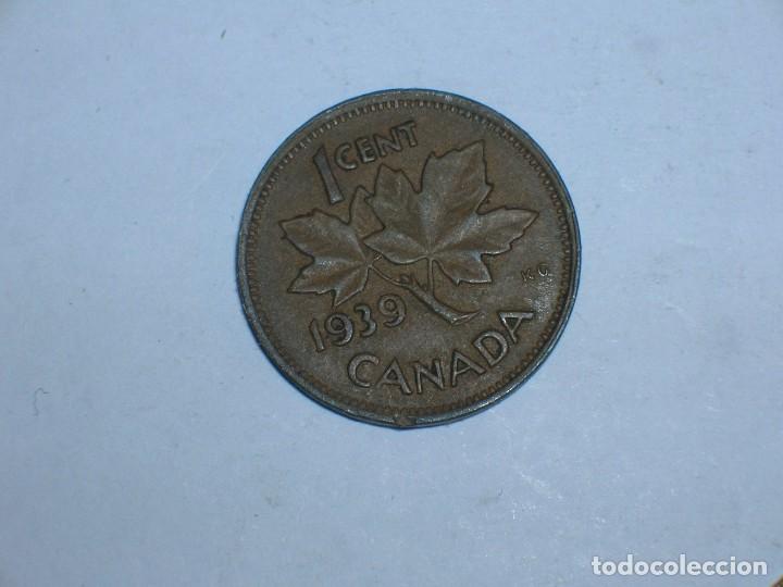 Monedas antiguas de Am&eacute;rica: CANADA. 1 CENTIMO 1939 (10735) - Foto 2