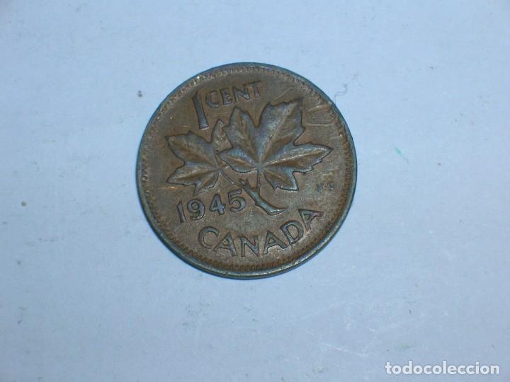 Monedas antiguas de Am&eacute;rica: CANADA. 1 CENTIMO 1945 (10741) - Foto 2