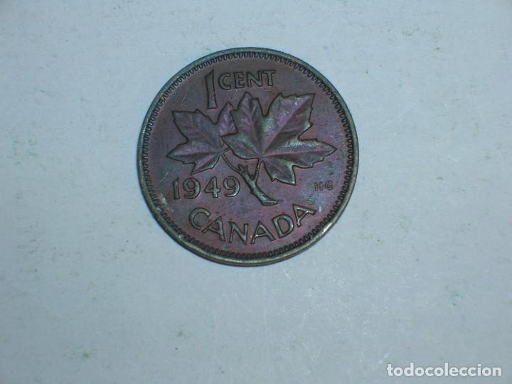 Monedas antiguas de Am&eacute;rica: CANADA. 1 CENTIMO 1949 (10746) - Foto 2
