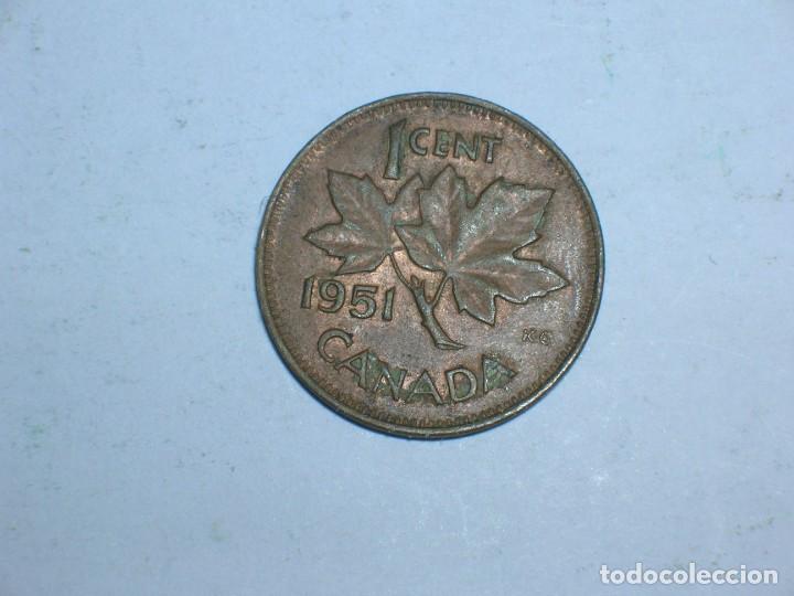 Monedas antiguas de Am&eacute;rica: CANADA. 1 CENTIMO 1951 (10748) - Foto 2