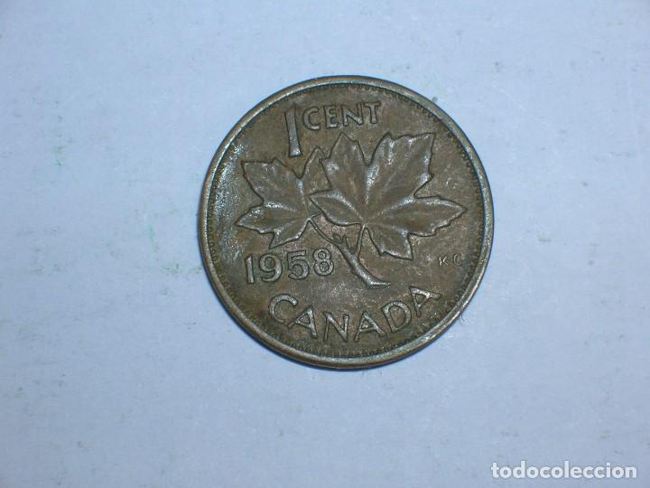 Monedas antiguas de Am&eacute;rica: CANADA. 1 CENTIMO 1958 (10752) - Foto 2
