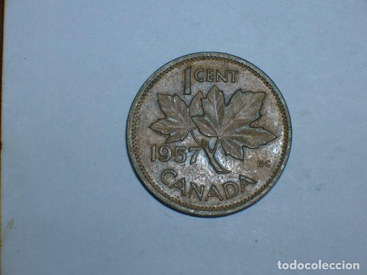 Monedas antiguas de Am&eacute;rica: CANADA. 1 CENTIMO 1957 (10753) - Foto 2