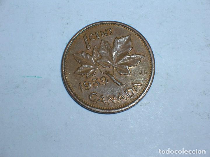 Monedas antiguas de Am&eacute;rica: CANADA. 1 CENTIMO 1959 (10755) - Foto 2