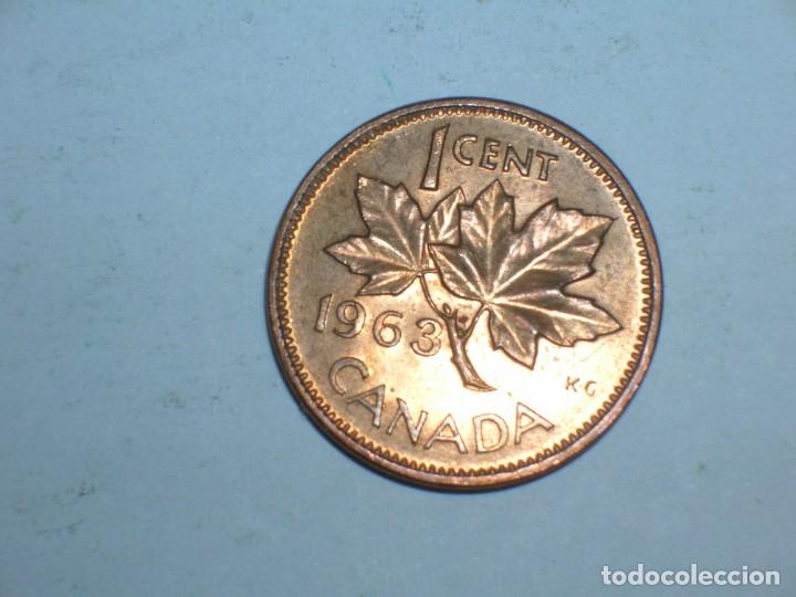 Monedas antiguas de Am&eacute;rica: CANADA. 1 CENTIMO 1963 (10759) - Foto 2