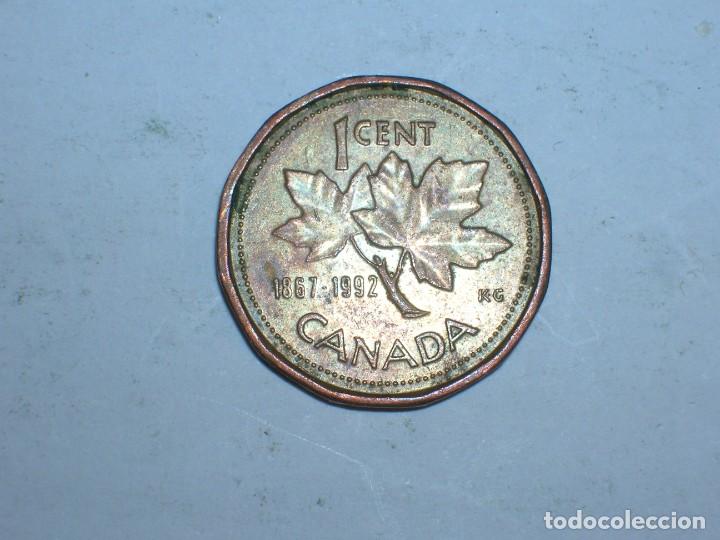 Monedas antiguas de Am&eacute;rica: CANADA. 1 CENTIMO 1992 (10788) - Foto 2