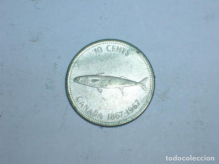 Monedas antiguas de Am&eacute;rica: CANADA. 10 CENTIMOs 1967 (10791) - Foto 2