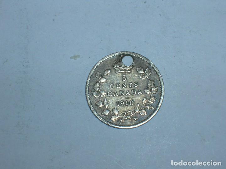 Monedas antiguas de Am&eacute;rica: CANADA. 5 CENTIMOS 1910 (10794) - Foto 2