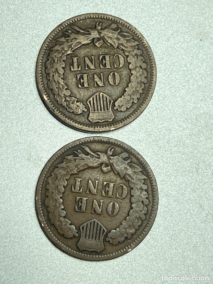 Monedas antiguas de Am&eacute;rica: 4 Monedas de 1 centimo - Foto 3
