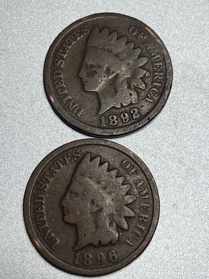 Monedas antiguas de Am&eacute;rica: 4 Monedas de 1 centimo - Foto 5