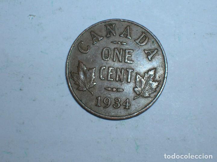 Monedas antiguas de Am&eacute;rica: CANADA. 1 CENTIMO 1934 (10809) - Foto 2