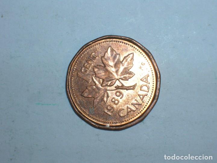 Monedas antiguas de Am&eacute;rica: CANADA. 1 CENTIMO 1989 (10813) - Foto 2