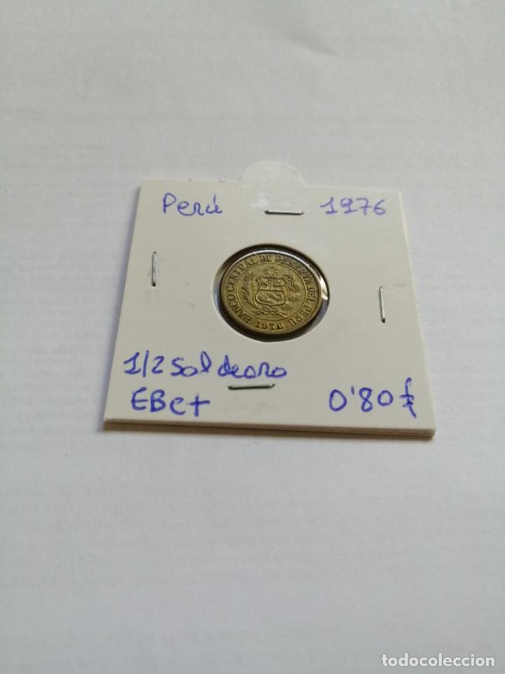 Monedas antiguas de Am&eacute;rica: Per&uacute; 1/2 Sol de oro 1976 - Foto 1