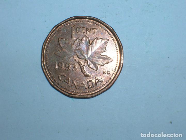 Monedas antiguas de Am&eacute;rica: CANADA. 1 CENTIMO 1993 (10815) - Foto 2