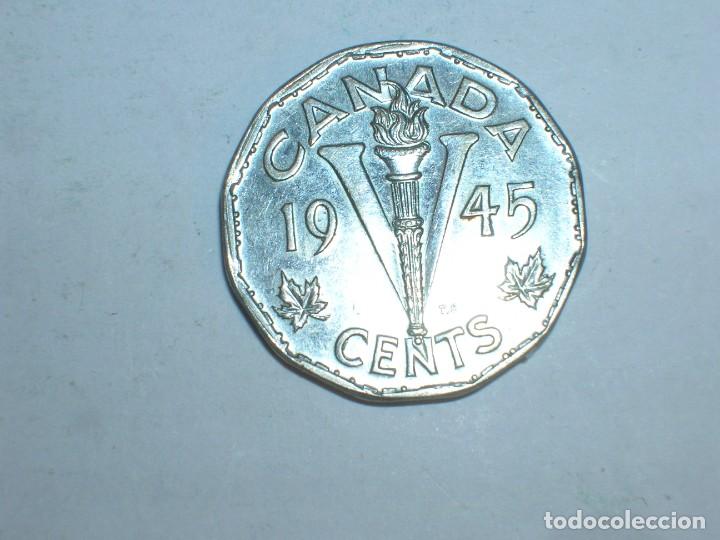 Monedas antiguas de Am&eacute;rica: CANADA. 5 CENTIMOS 1945 (10822) - Foto 2