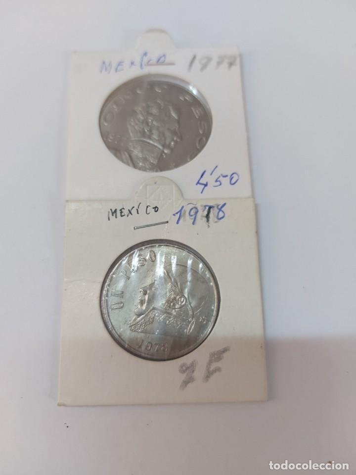 Monedas antiguas de Am&eacute;rica: 2 monedas mexico a&ntilde;o 1977-1978 - Foto 1