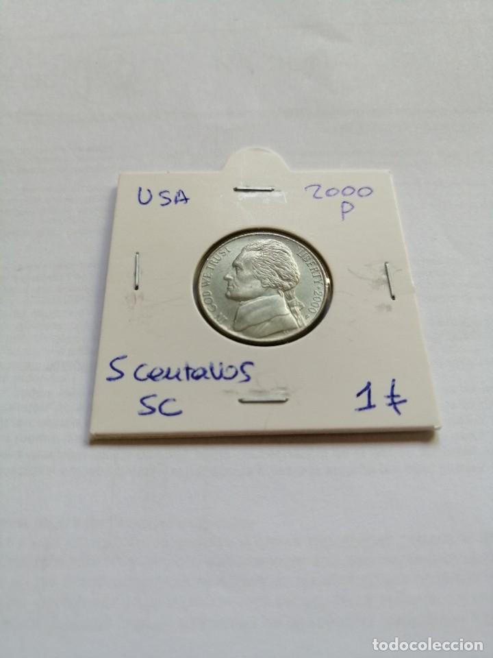 Monedas antiguas de Am&eacute;rica: Usa 5 centavos 2000 P SC - Foto 1