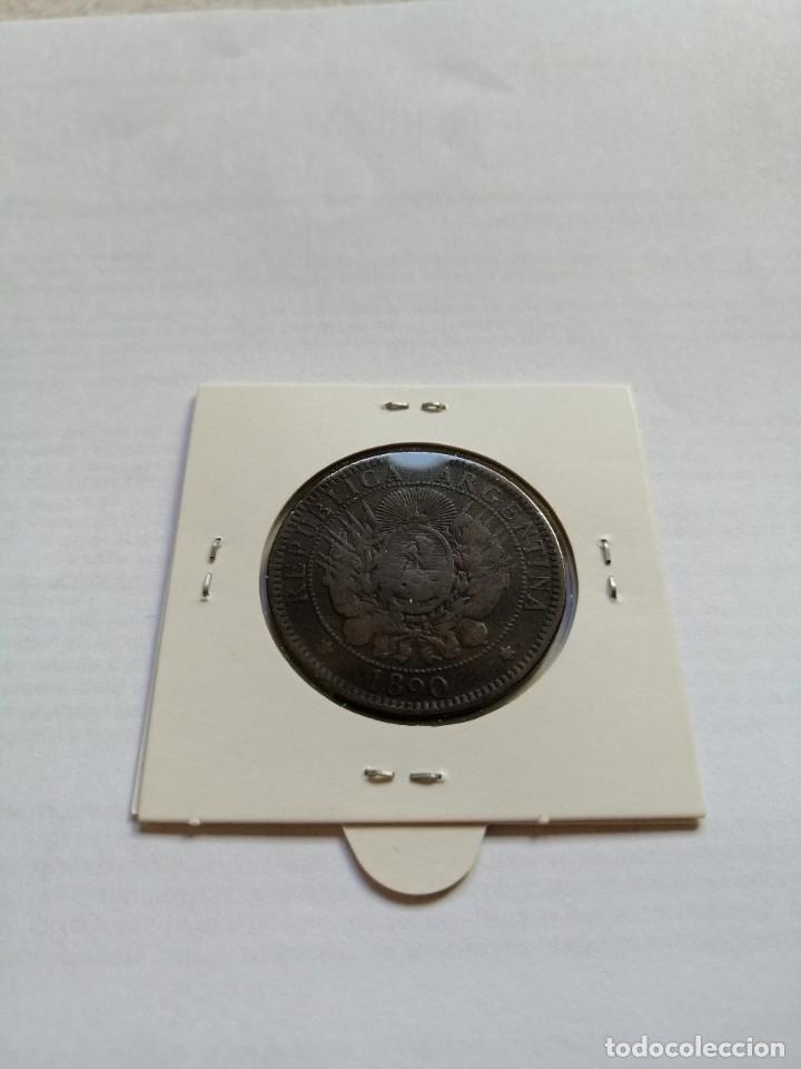 Monedas antiguas de Am&eacute;rica: Argentina 2 Centavos 1890 - Foto 2