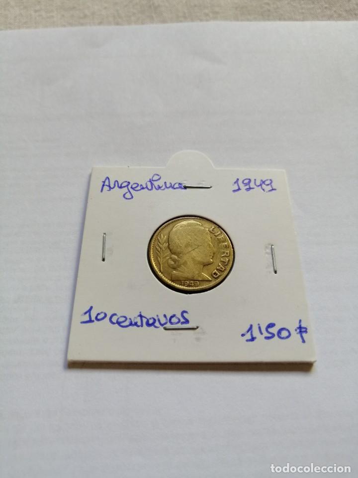 Monedas antiguas de Am&eacute;rica: Argentina 10 Centavos 1949 - Foto 1