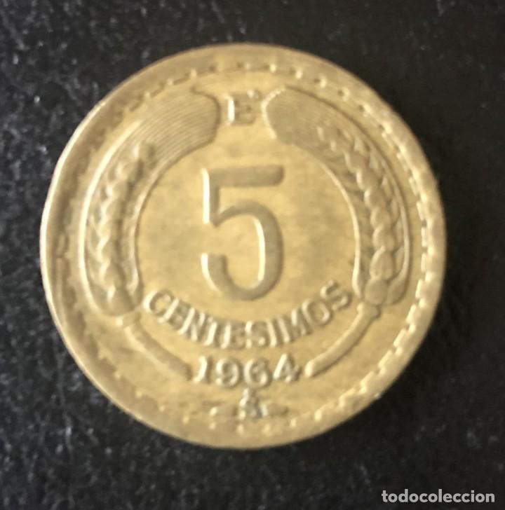 Monedas antiguas de Am&eacute;rica: CHILE 5 CENTESIMOS 1964 - Foto 2