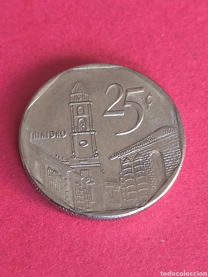 Monedas antiguas de Am&eacute;rica: CUBA. MONEDA DE 25 CENTAVOS DE 2002. - Foto 2