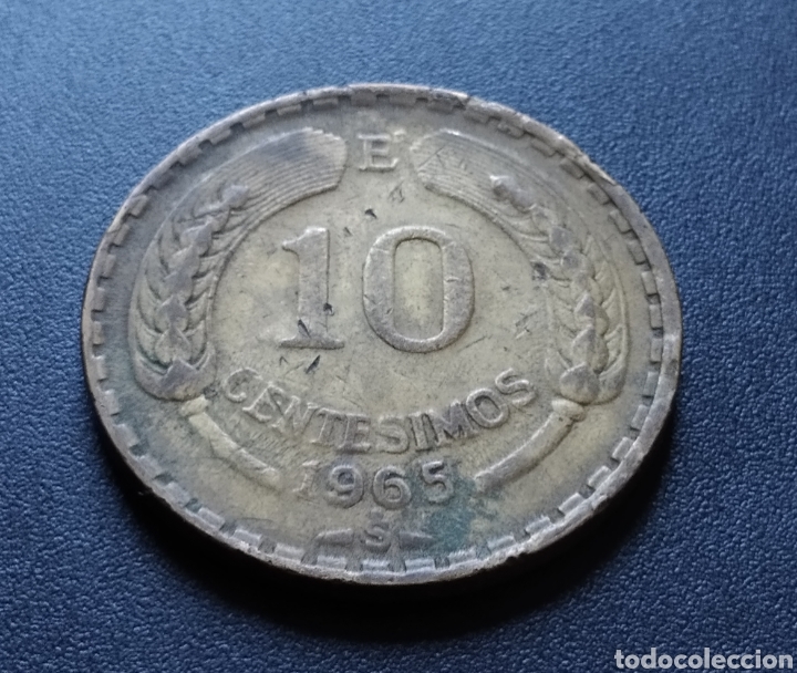 Monedas antiguas de Am&eacute;rica: MONEDA - CHILE 10 CENTESIMOS 1965 - Foto 3