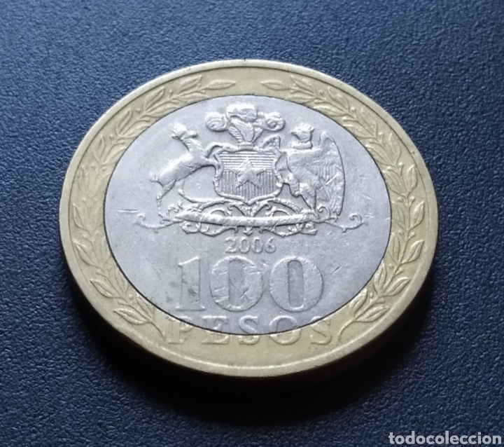 Monedas antiguas de Am&eacute;rica: MONEDA - CHILE 100 PESOS 2006 - Foto 3