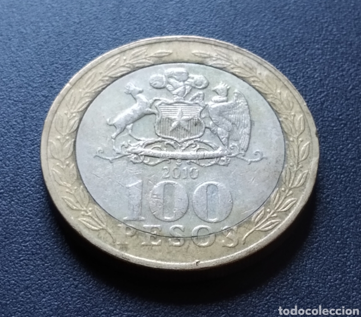 Monedas antiguas de Am&eacute;rica: MONEDA - CHILE 100 PESOS 2010 - Foto 3