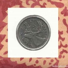 Monedas antiguas de América: MONEDA CANADA 25 CENTS 2012