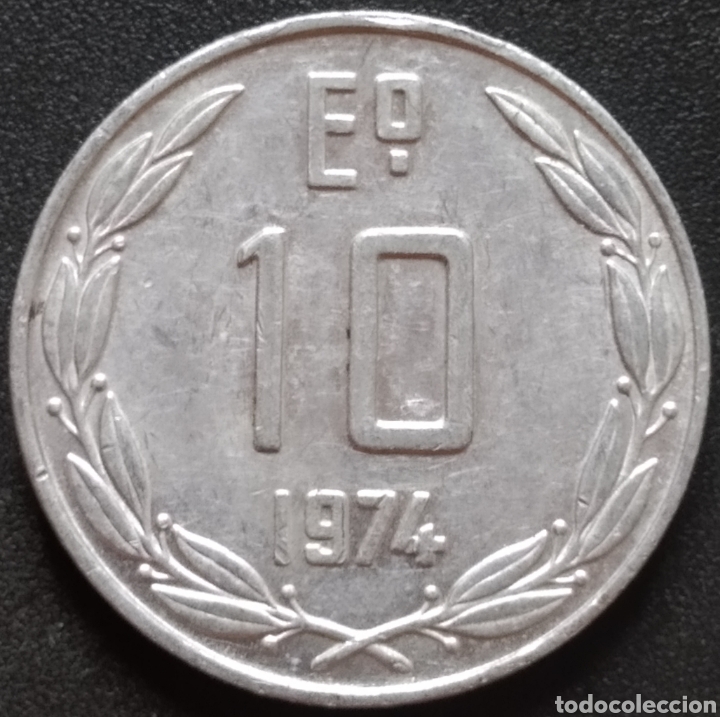 Monedas antiguas de Am&eacute;rica: MONEDA - CHILE 10 CENTAVOS 1974 - Foto 1