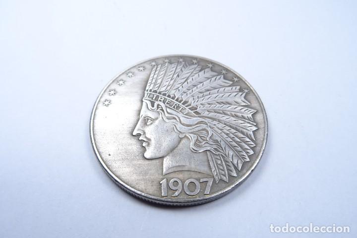 Monedas antiguas de Am&eacute;rica: Moneda/Medalla Ten Dolar 1907 EUA - Foto 1