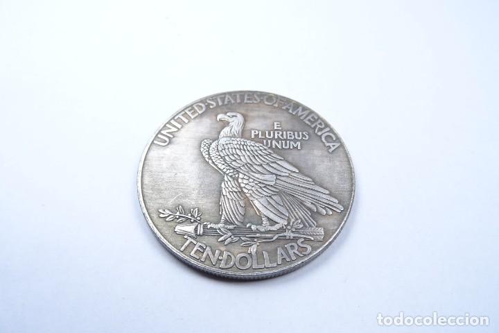 Monedas antiguas de Am&eacute;rica: Moneda/Medalla Ten Dolar 1907 EUA - Foto 2