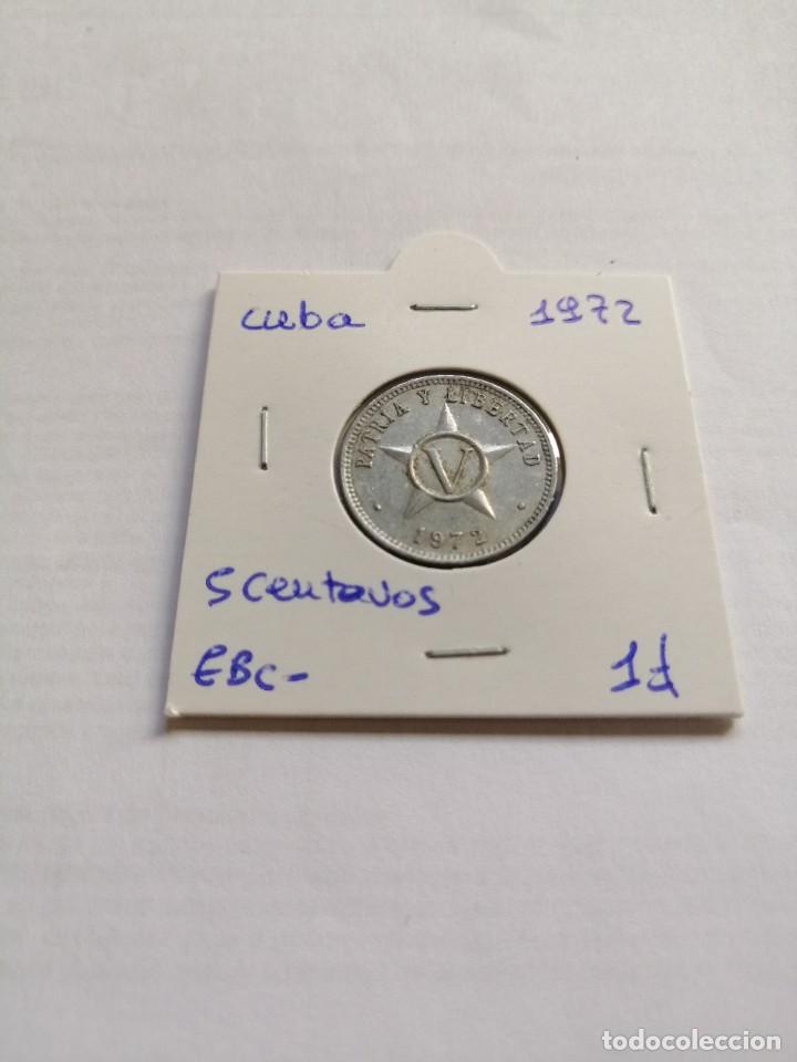 Monedas antiguas de Am&eacute;rica: Cuba 5 Centavos 1972 - Foto 1