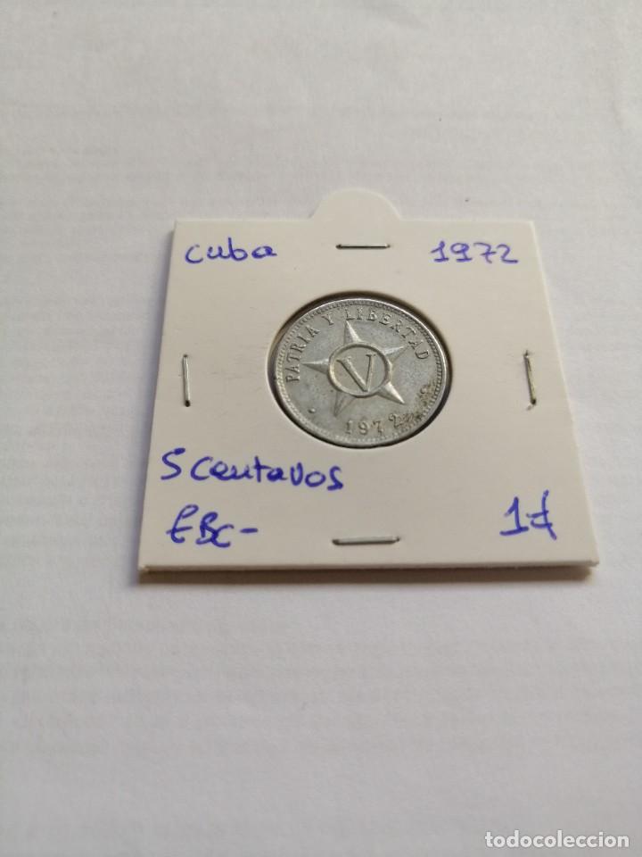 Monedas antiguas de Am&eacute;rica: Cuba 5 Centavos 1972 - Foto 1