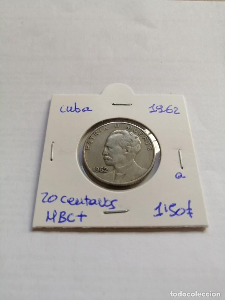 Monedas antiguas de Am&eacute;rica: Cuba 20 Centavos 1962 - Foto 1