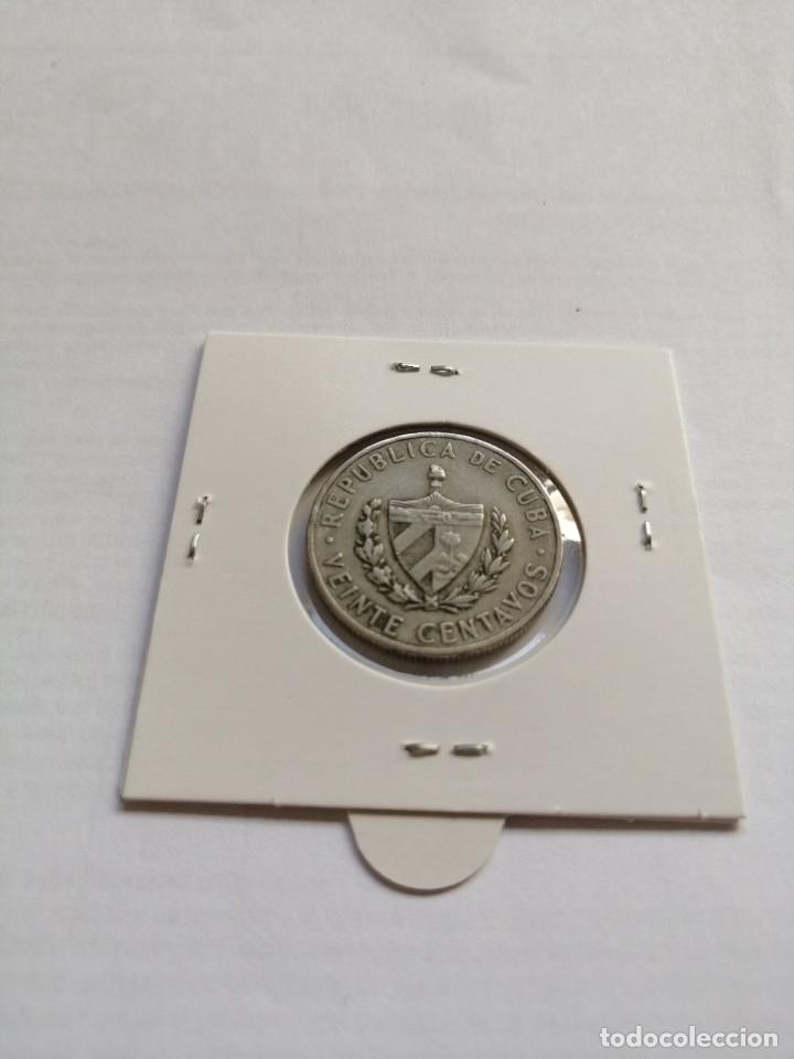 Monedas antiguas de Am&eacute;rica: Cuba 20 Centavos 1962 - Foto 2
