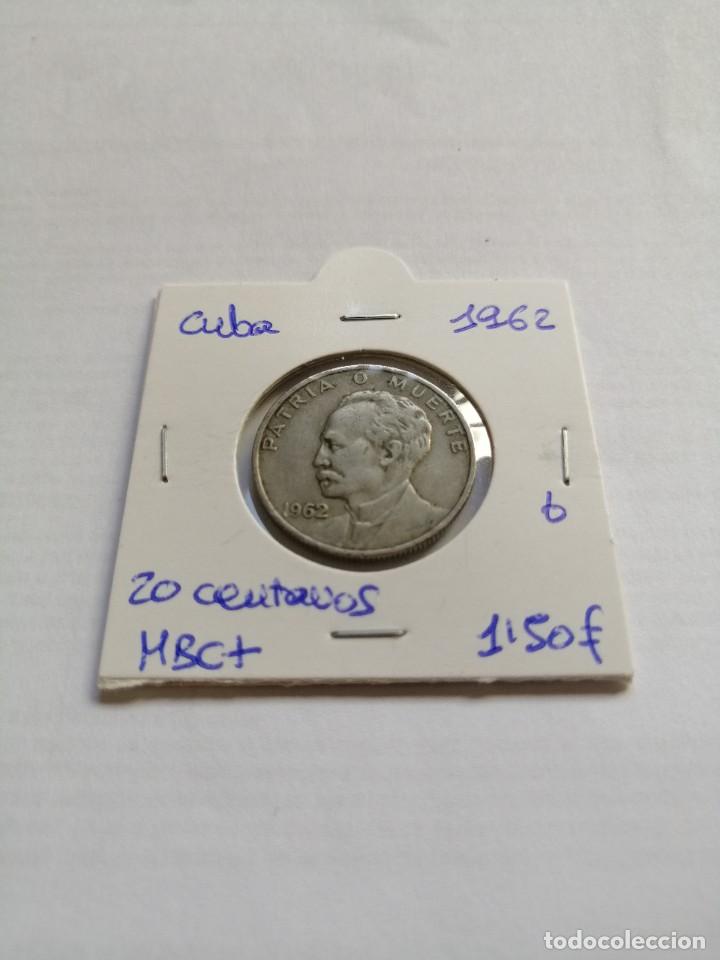 Monedas antiguas de Am&eacute;rica: Cuba 20 Centavos 1962 - Foto 1