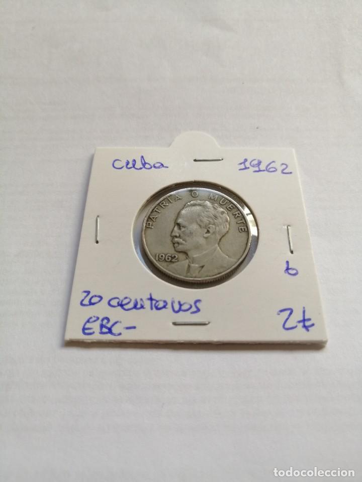 Monedas antiguas de Am&eacute;rica: Cuba 20 Centavos 1962 - Foto 1