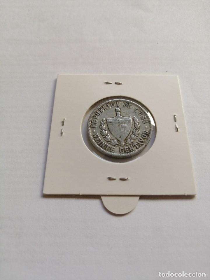 Monedas antiguas de Am&eacute;rica: Cuba 20 Centavos 1969 - Foto 2