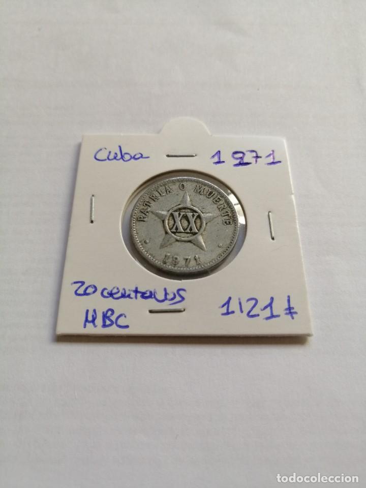 Monedas antiguas de Am&eacute;rica: Cuba 20 Centavos 1971 - Foto 1