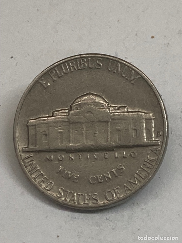 Monedas antiguas de Am&eacute;rica: Moneda 5 cents Dollar 1964 - Foto 2