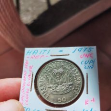 Monedas antiguas de América: MONEDA DE 50 CINCUENTA CENTIMOS CENTIMES HAITI 1975 SIN CIRCULAR. Lote 361201880