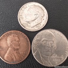 Monete antiche di America: ESTADOS UNIDOS 3 MONEDAS DISTINTAS. Lote 362289595