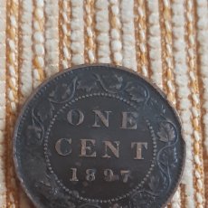 Monedas antiguas de América: (CANADÁ)(1897)(BRONCE) 1 CENT. Lote 362776465