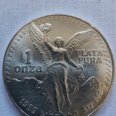 Monnaies anciennes d'Amérique: MONEDA DE PLATA MEXICO 1989 1 OZ DE PLATA PURA 999. Lote 362935290
